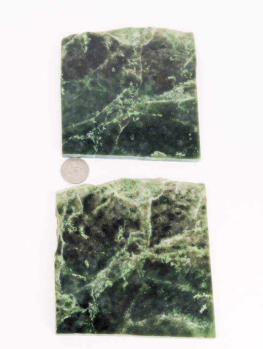 British Columbia Nephrite - Slab - C Grade - 2pc - 668g