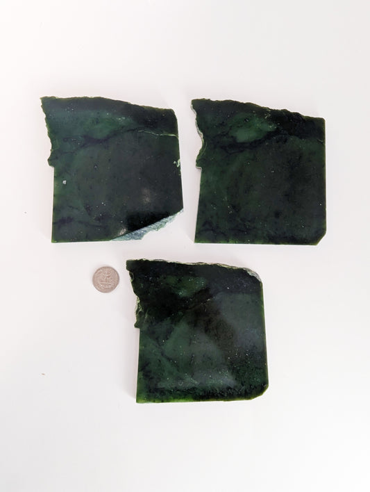 British Columbia Nephrite - Slab - B+ Grade - 3pc - 896g