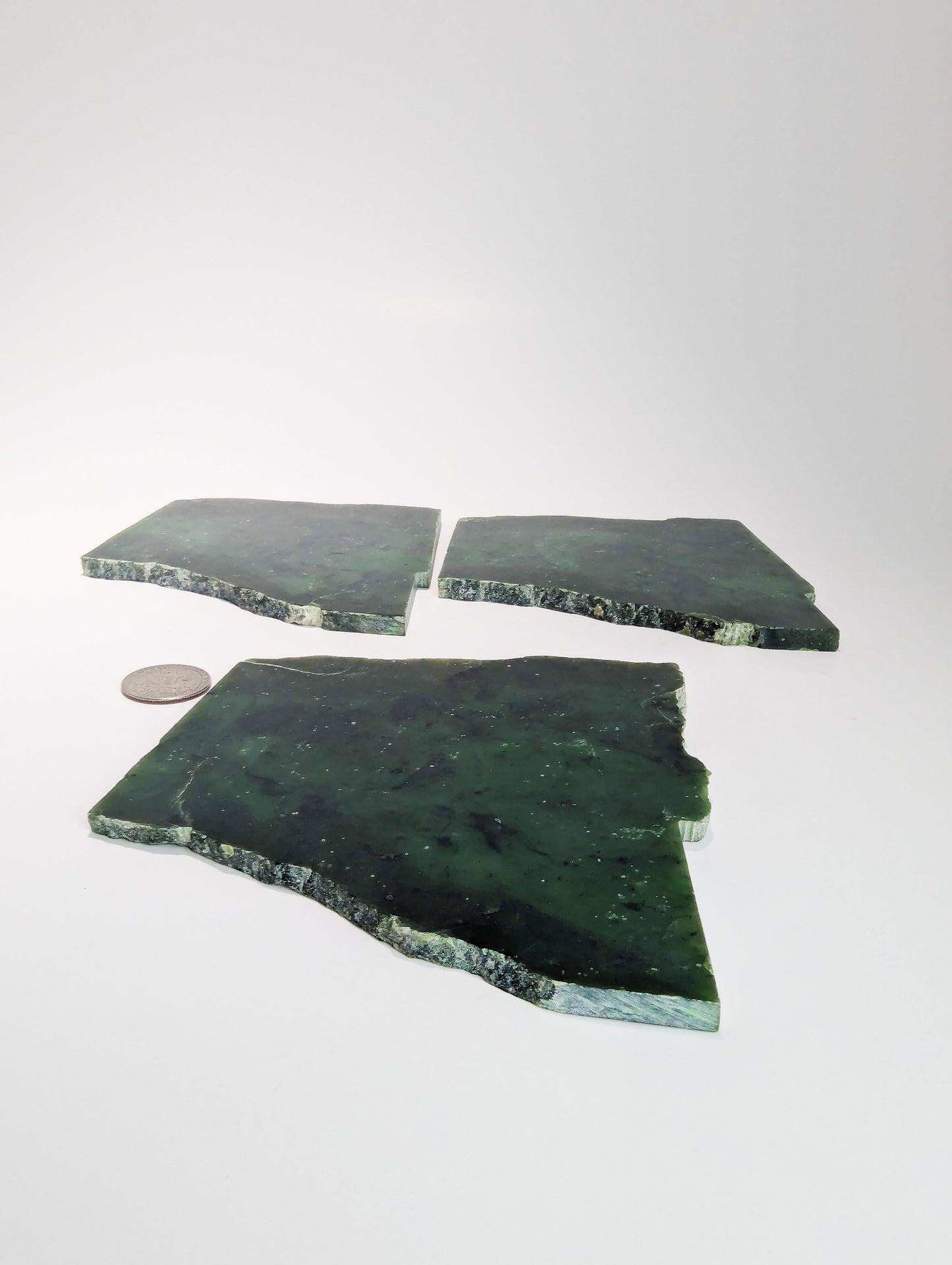 British Columbia Nephrite - Slab - B+ Grade - 3pc - 825g