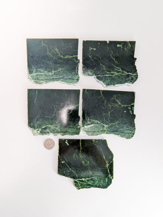 British Columbia Nephrite - Slab - C Grade - 5pc - 1240g
