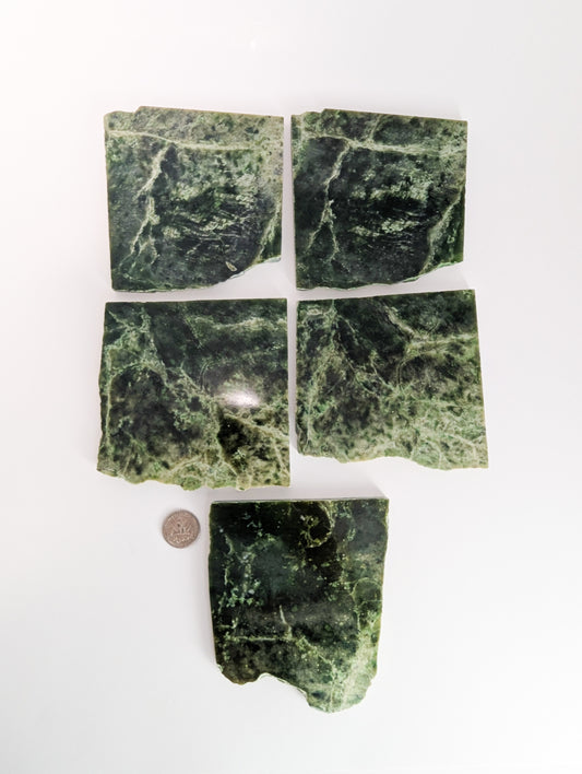 British Columbia Nephrite - Slab - B Grade - 5pc - 1502g