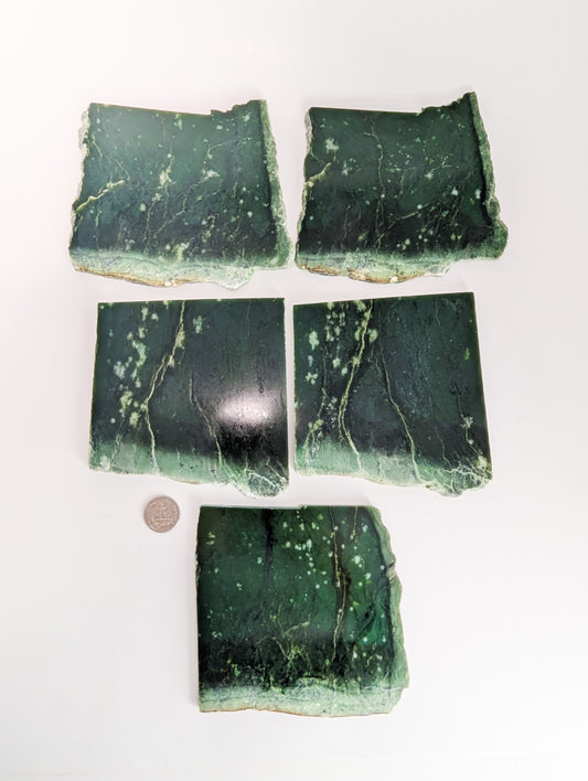 British Columbia Nephrite - Slab - B Grade - 5pc - 1649g