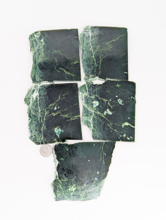 British Columbia Nephrite - Slab - B Grade - 5pc - 1247g