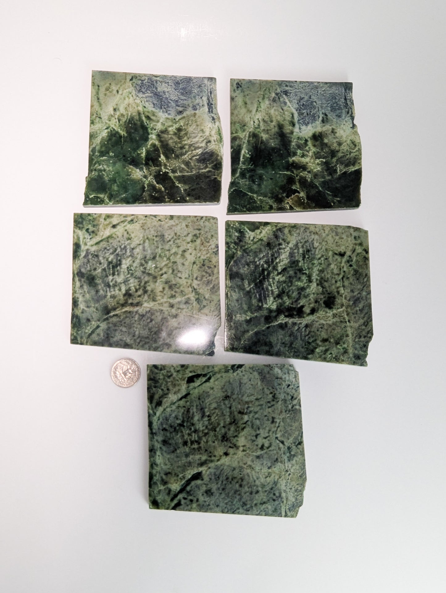 British Columbia Nephrite - Slab - C Grade - 5pc - 1488g