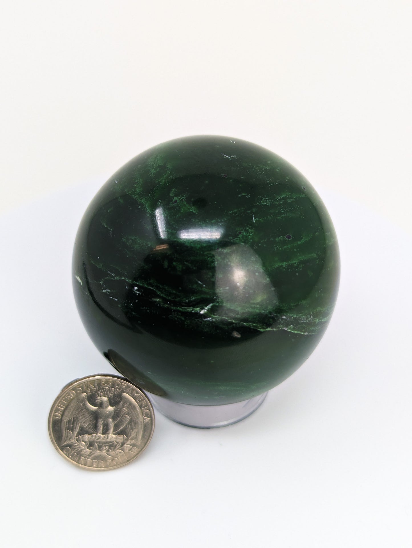 British Columbia Nephrite - Sphere - Grade A - 1pc - 343g