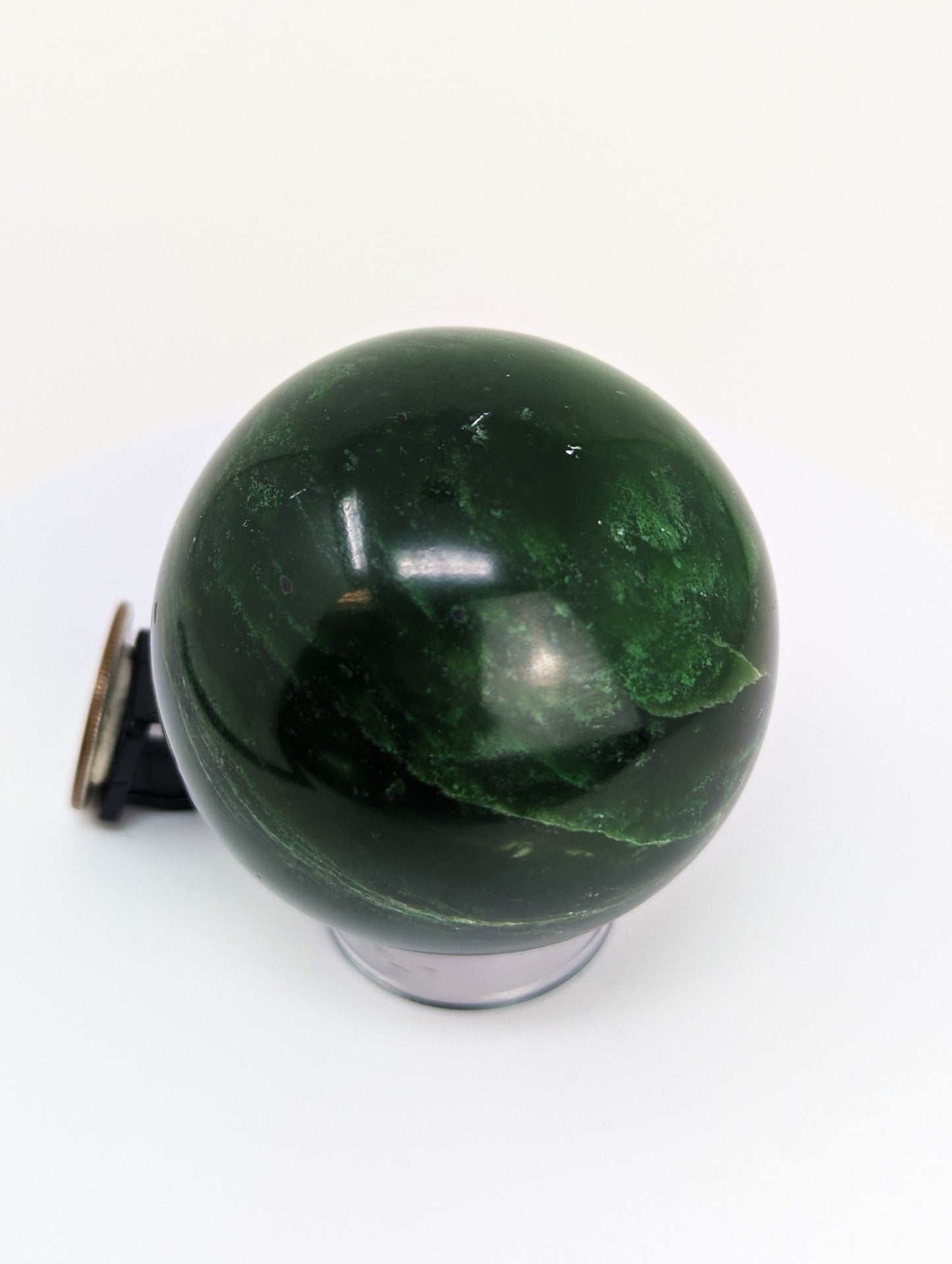British Columbia Nephrite - Sphere - Grade A - 1pc - 343g