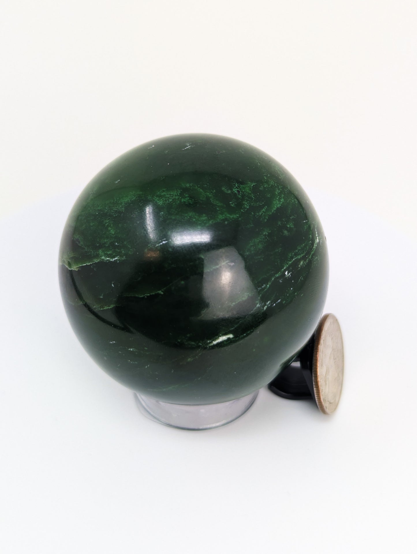 British Columbia Nephrite - Sphere - Grade A - 1pc - 343g