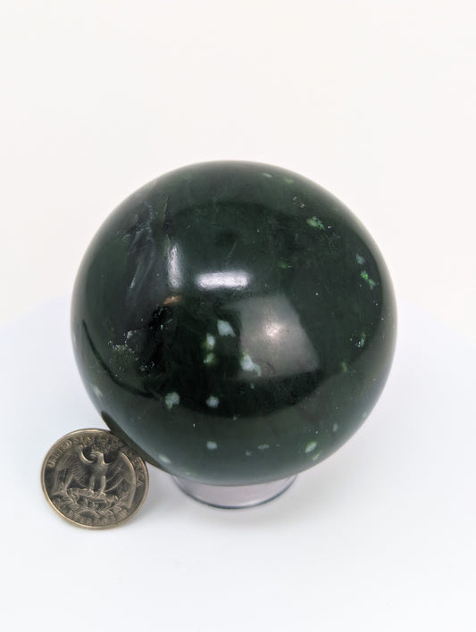 British Columbia Nephrite - Sphere - Grade A - 1pc - 523g