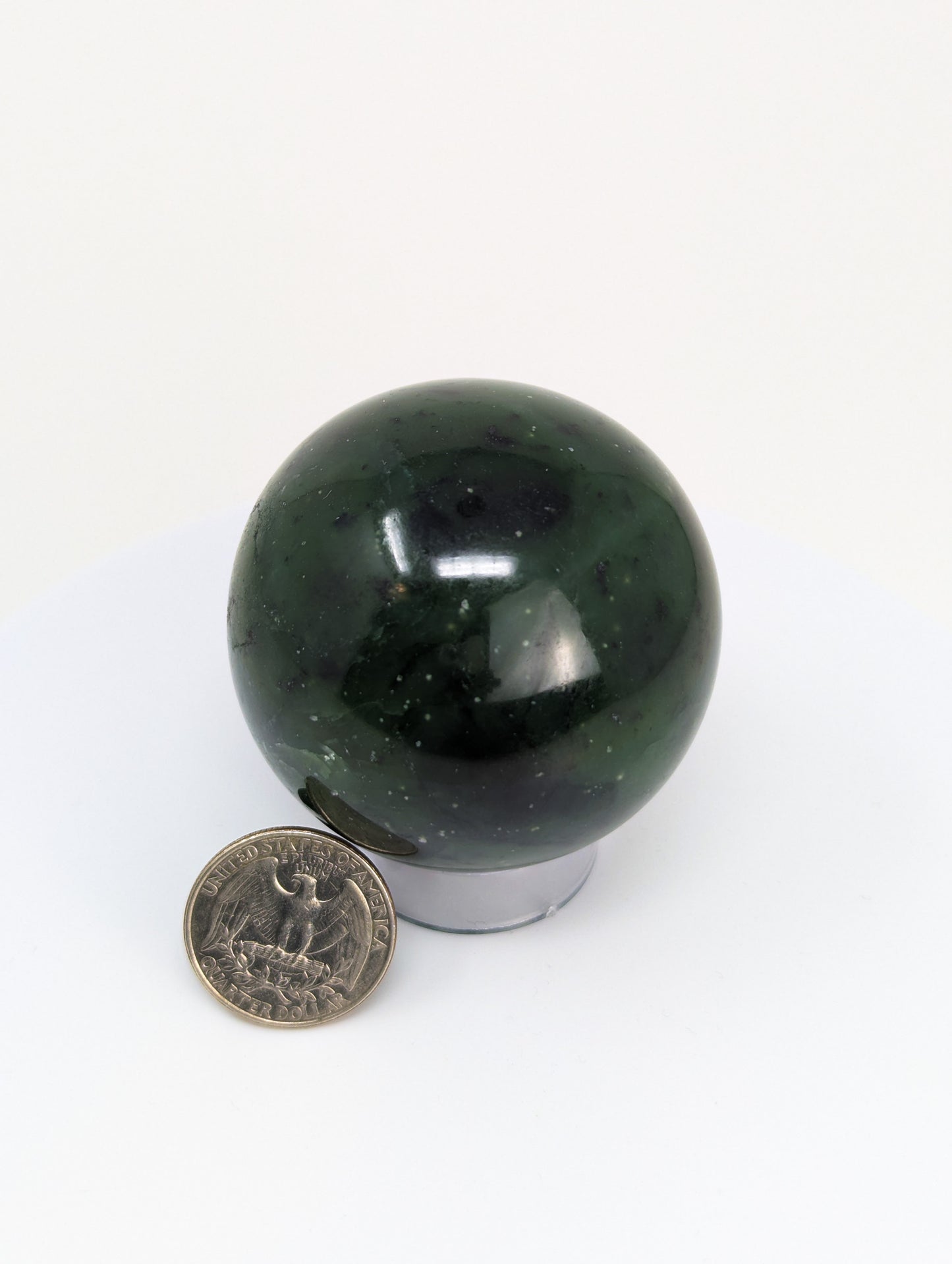 British Columbia Nephrite - Sphere - Grade B+ - 1pc - 289g