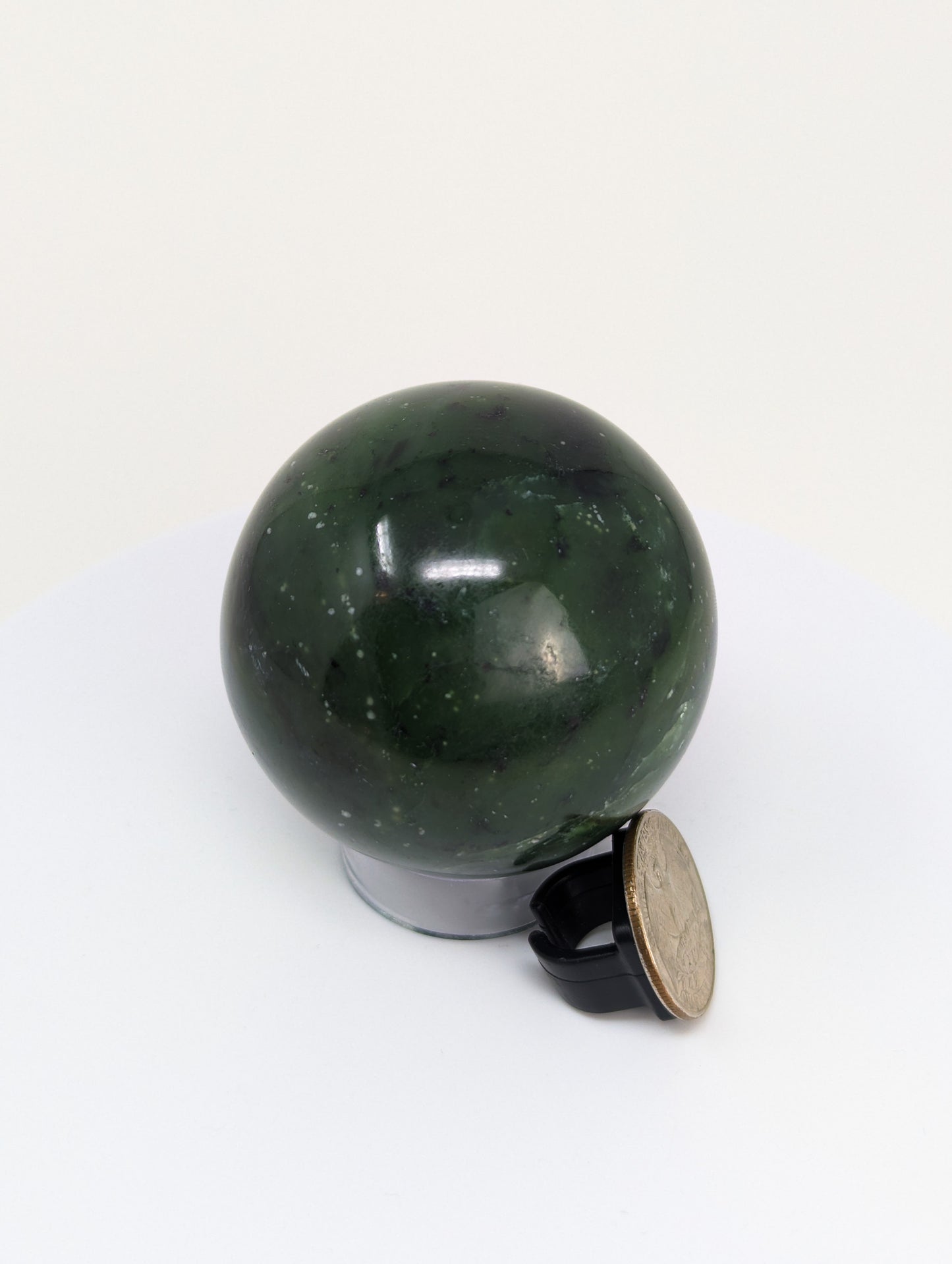 British Columbia Nephrite - Sphere - Grade B+ - 1pc - 289g