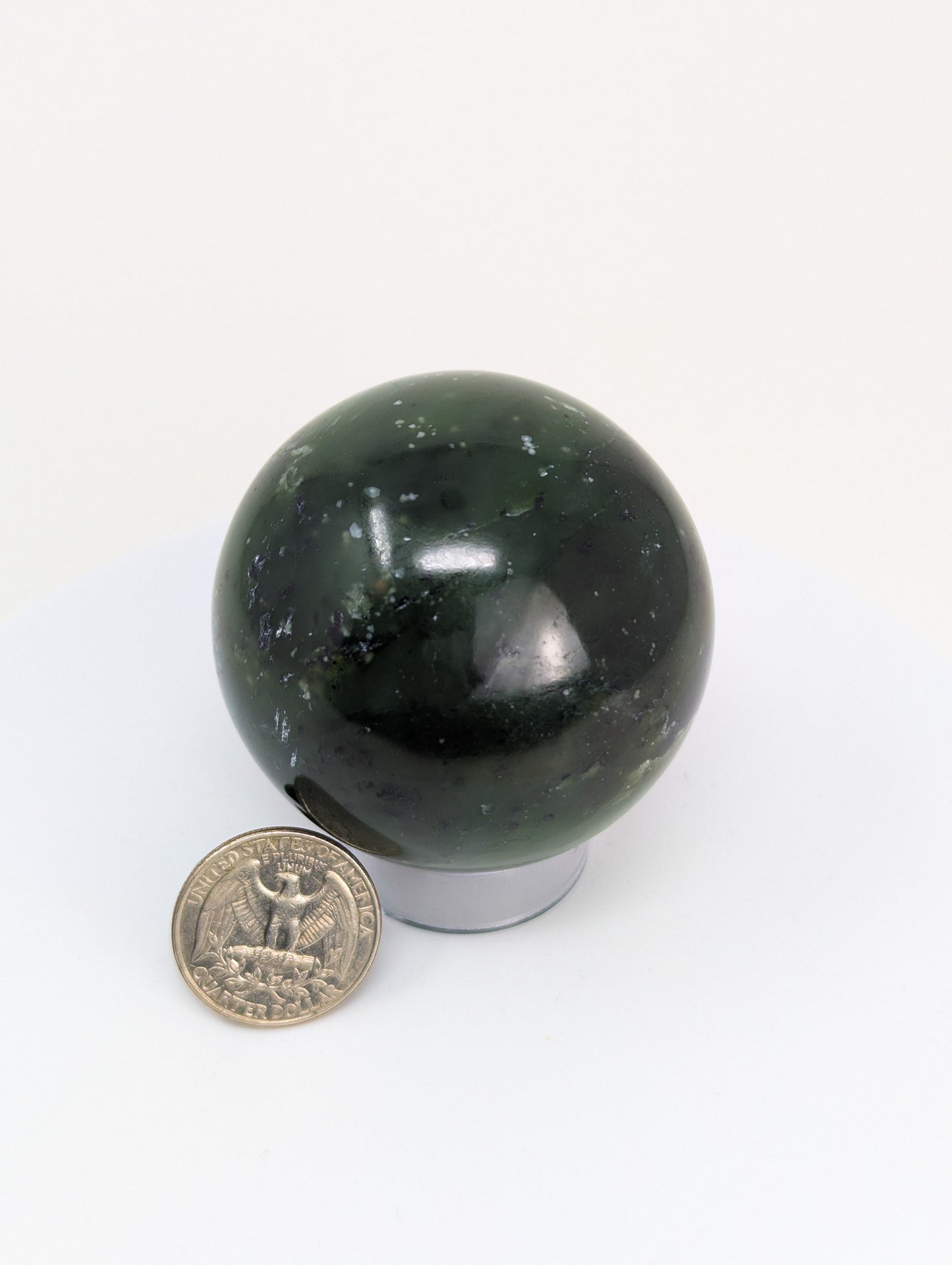 British Columbia Nephrite - Sphere - Grade B+ - 1pc - 309g
