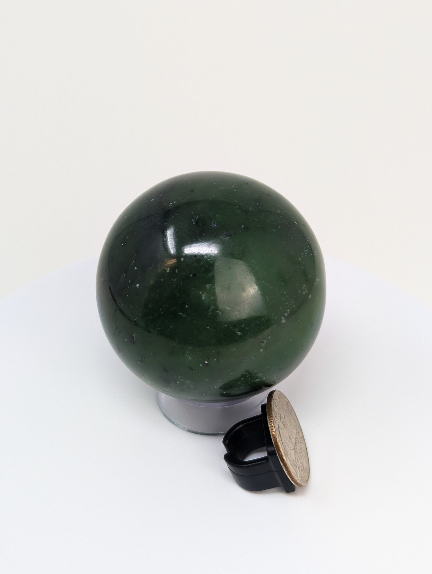 British Columbia Nephrite - Sphere - Grade B+ - 1pc - 317g
