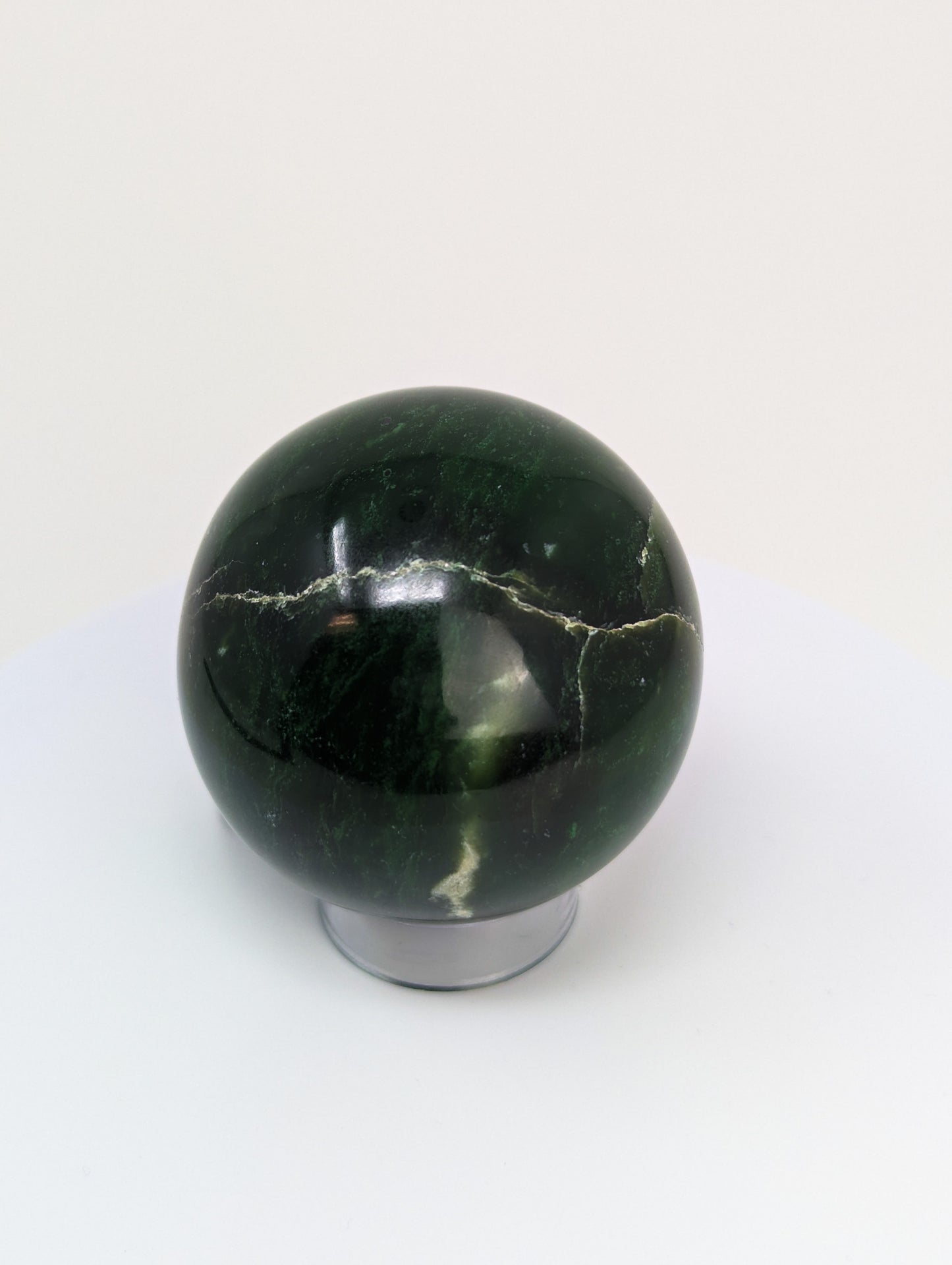 British Columbia Nephrite - Sphere - Grade B+ - 1pc - 339g