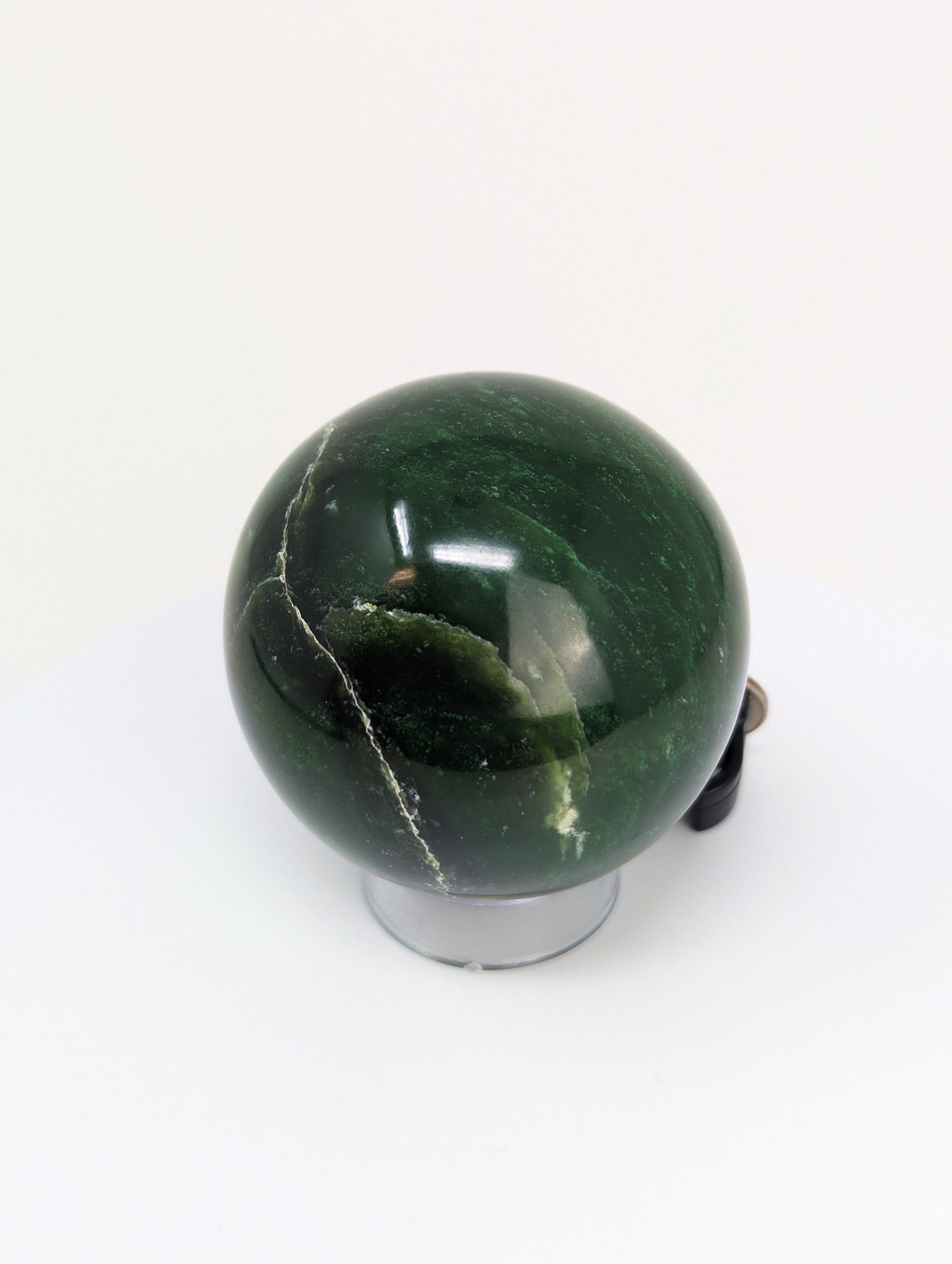 British Columbia Nephrite - Sphere - Grade B+ - 1pc - 339g