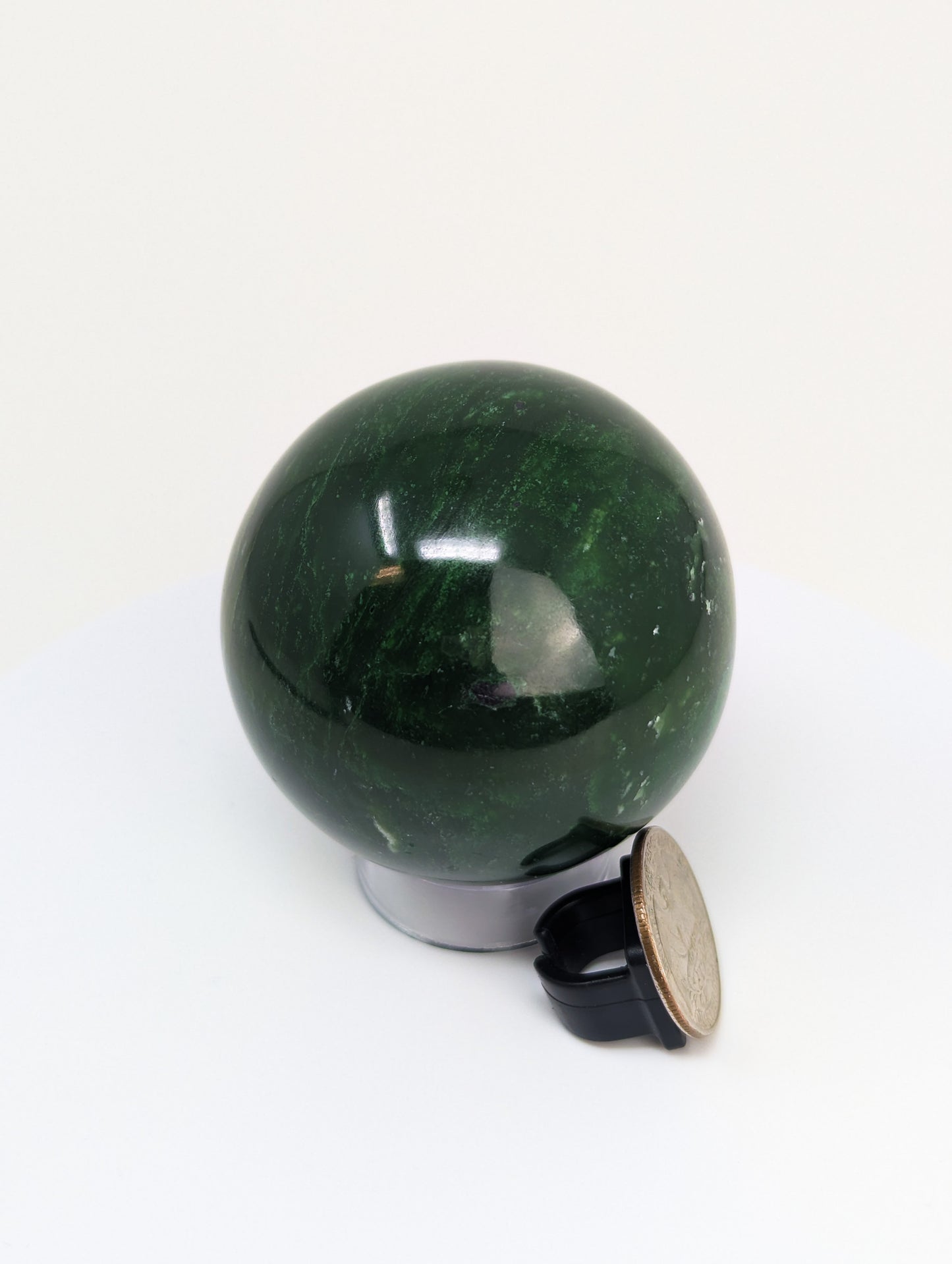 British Columbia Nephrite - Sphere - Grade B+ - 1pc - 339g