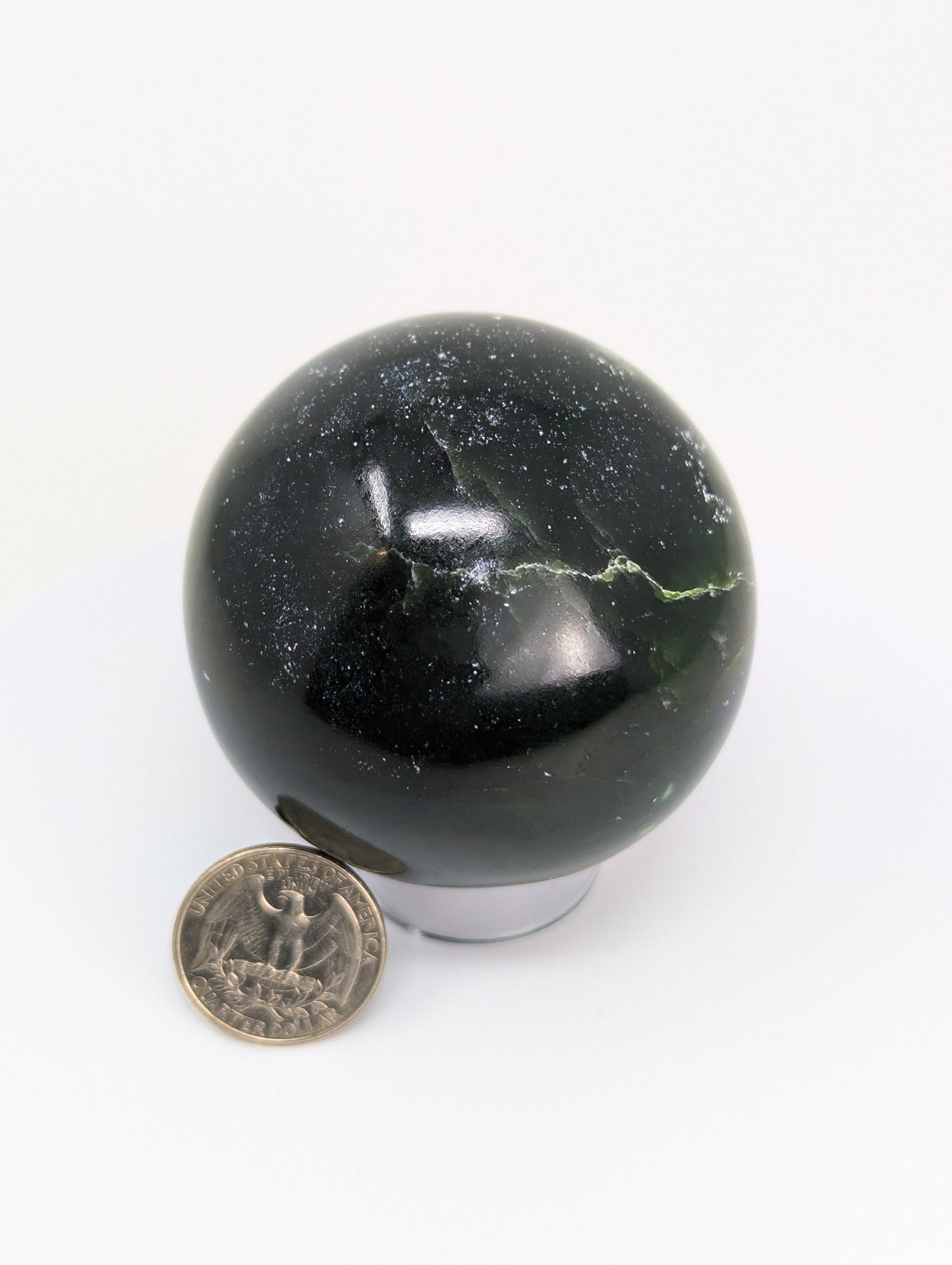 British Columbia Nephrite - Sphere - Grade B+ - 1pc - 430g
