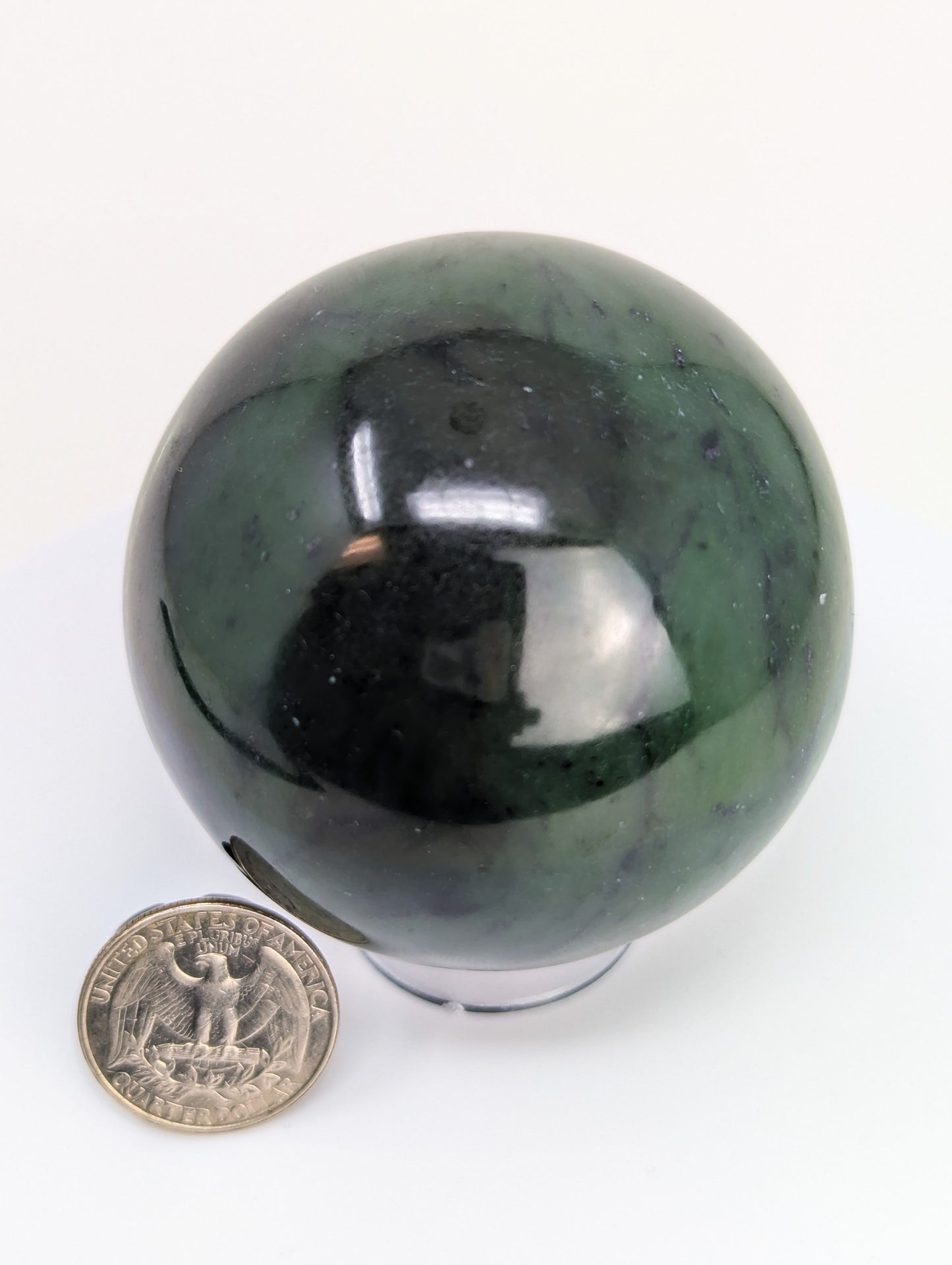 British Columbia Nephrite - Sphere - Grade B+ - 1pc - 460g