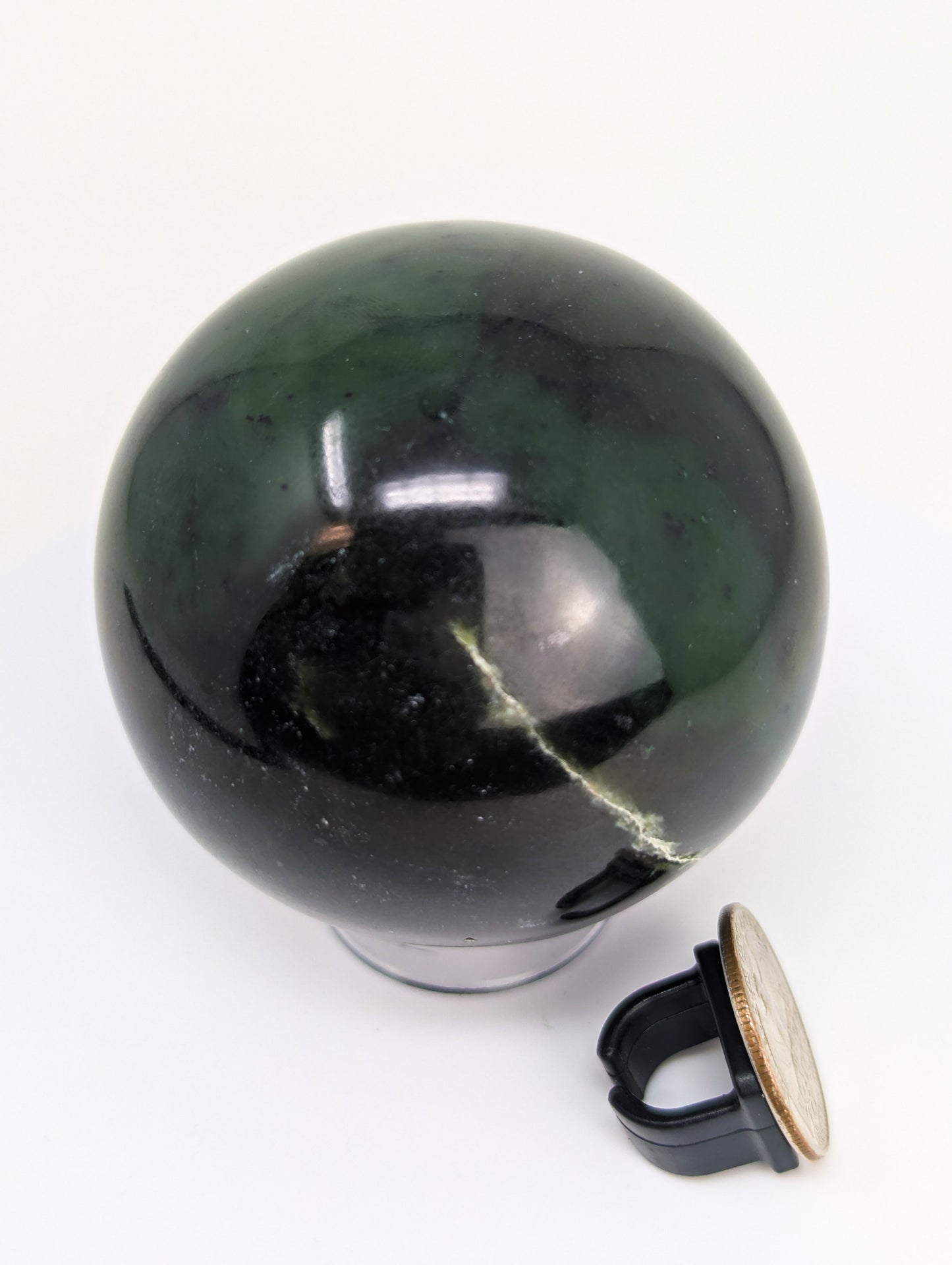 British Columbia Nephrite - Sphere - Grade B+ - 1pc - 460g