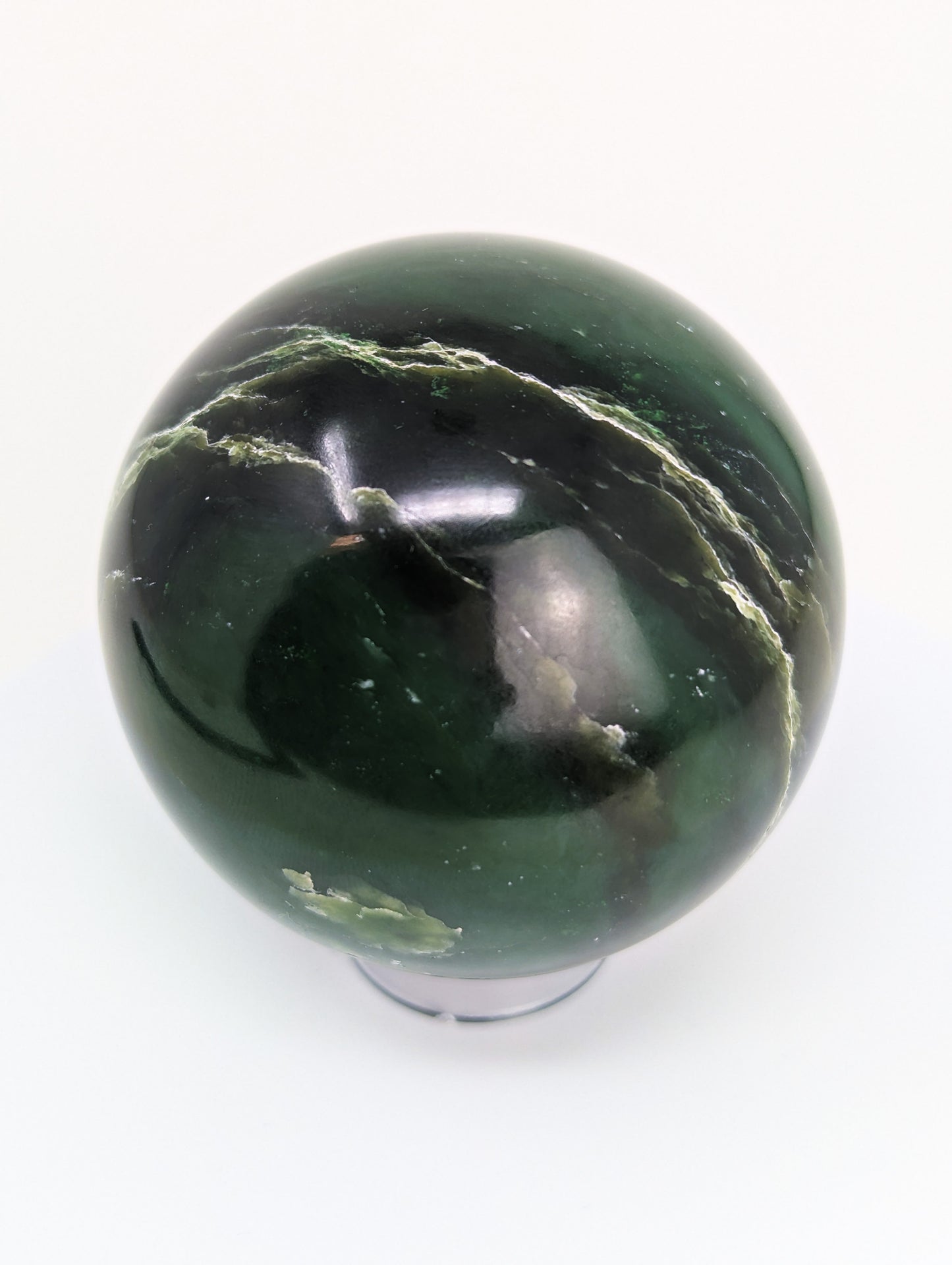 British Columbia Nephrite - Sphere - Grade B+ - 1pc - 652g