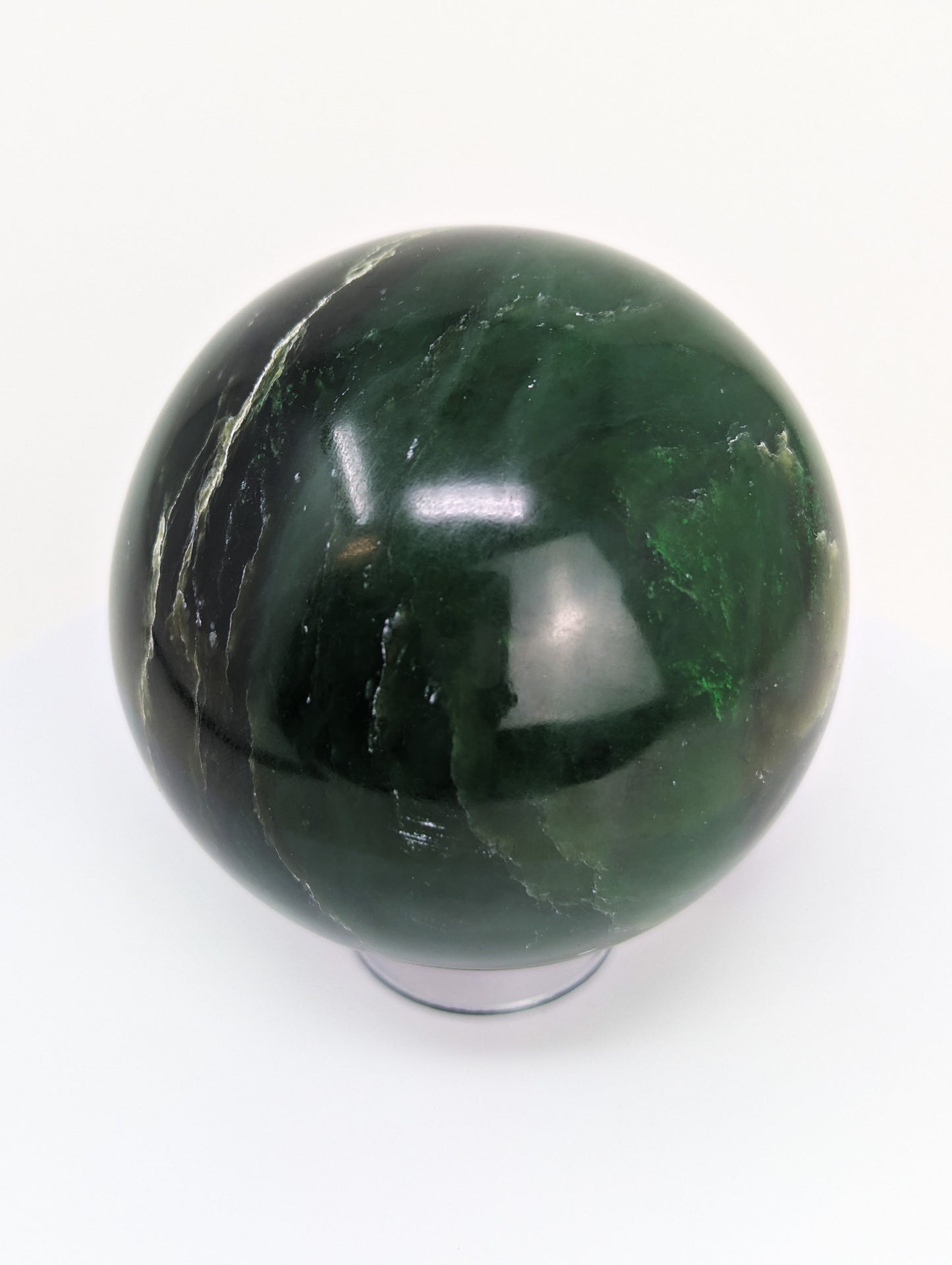 British Columbia Nephrite - Sphere - Grade B+ - 1pc - 652g