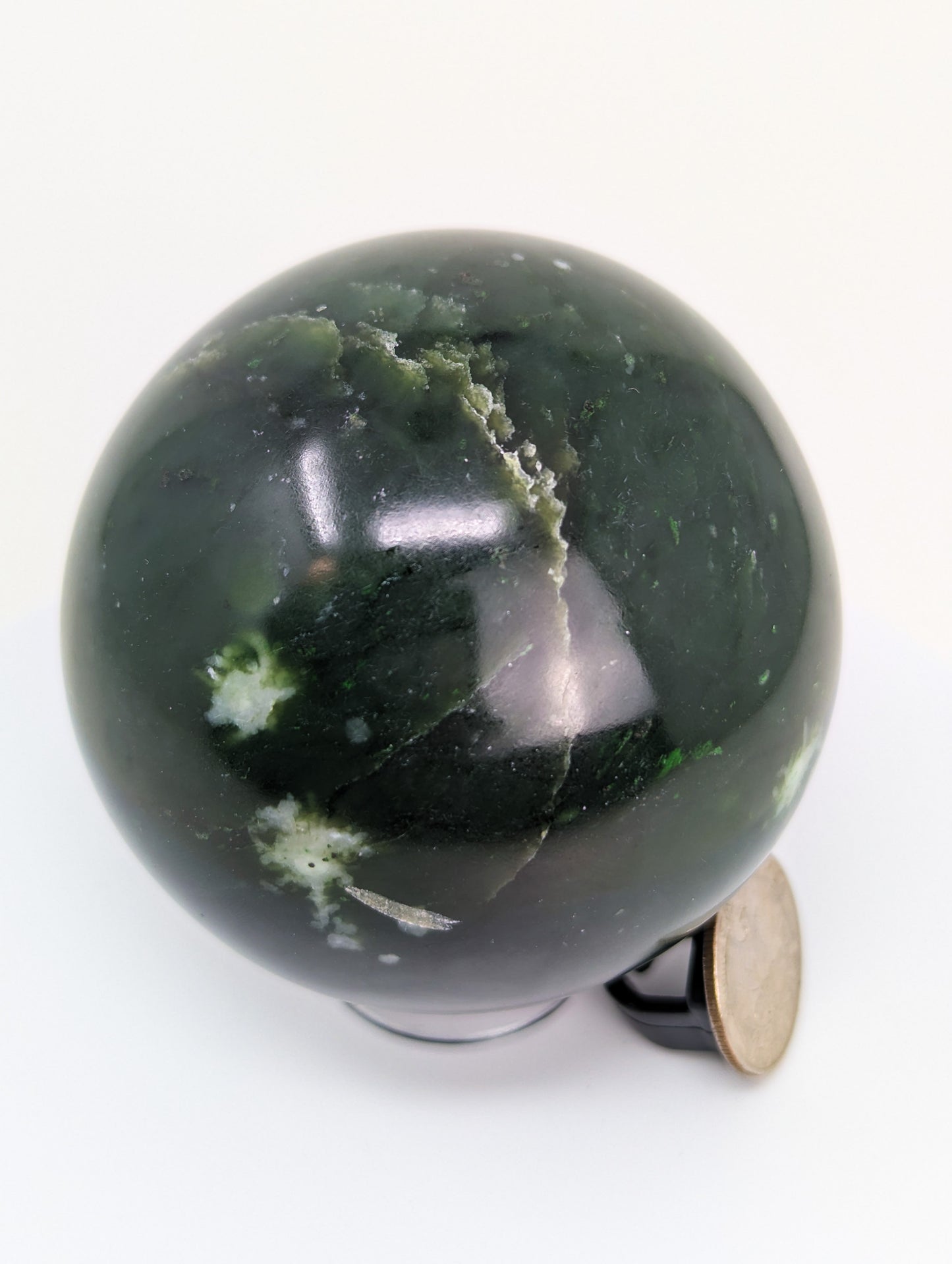 British Columbia Nephrite - Sphere - Grade B+ - 1pc - 704g