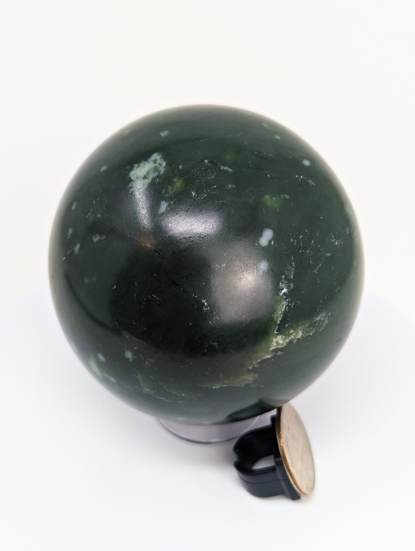 British Columbia Nephrite - Sphere - Grade B+ - 1pc - 835g