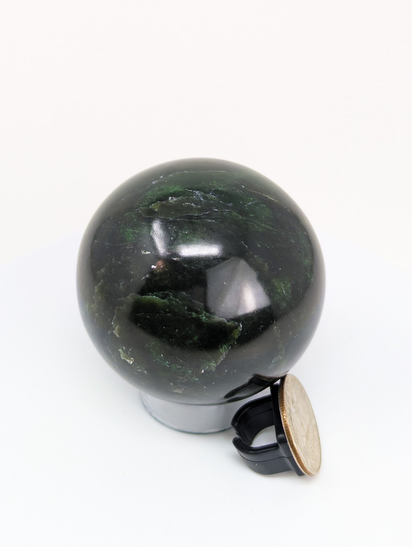 British Columbia Nephrite - Sphere - Grade B - 1pc - 310g