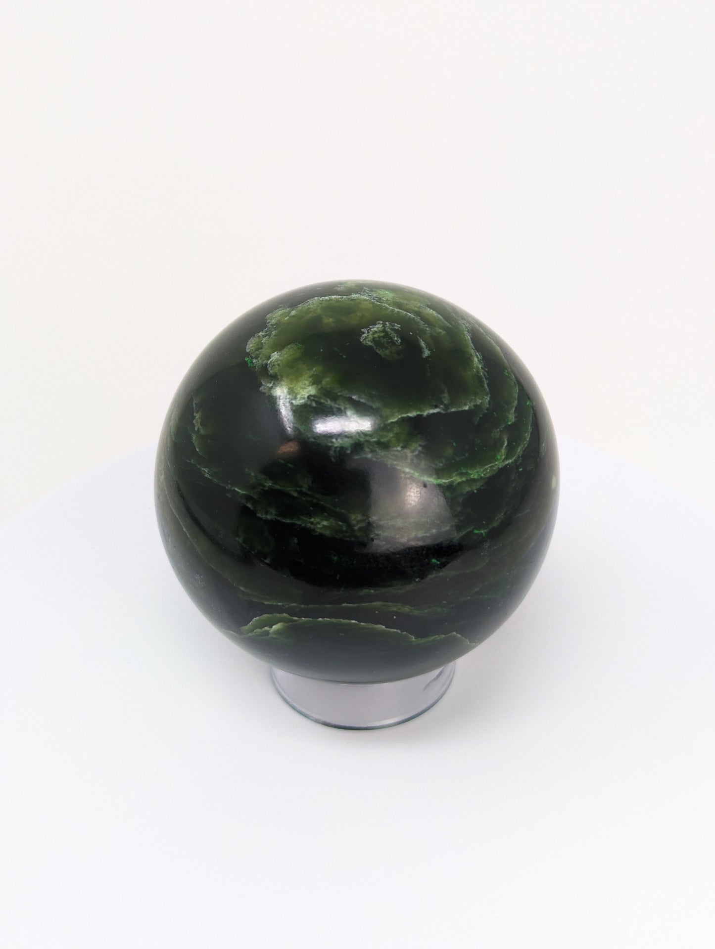 British Columbia Nephrite - Sphere - Grade B - 1pc - 407g