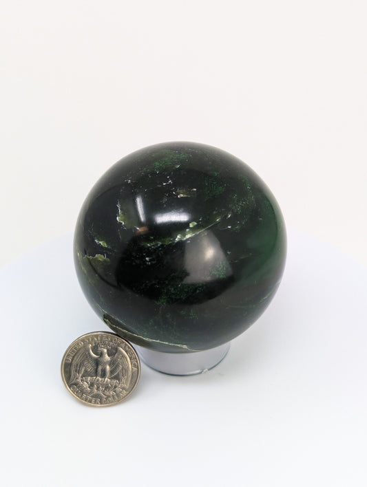 British Columbia Nephrite - Sphere - Grade B - 1pc - 424g