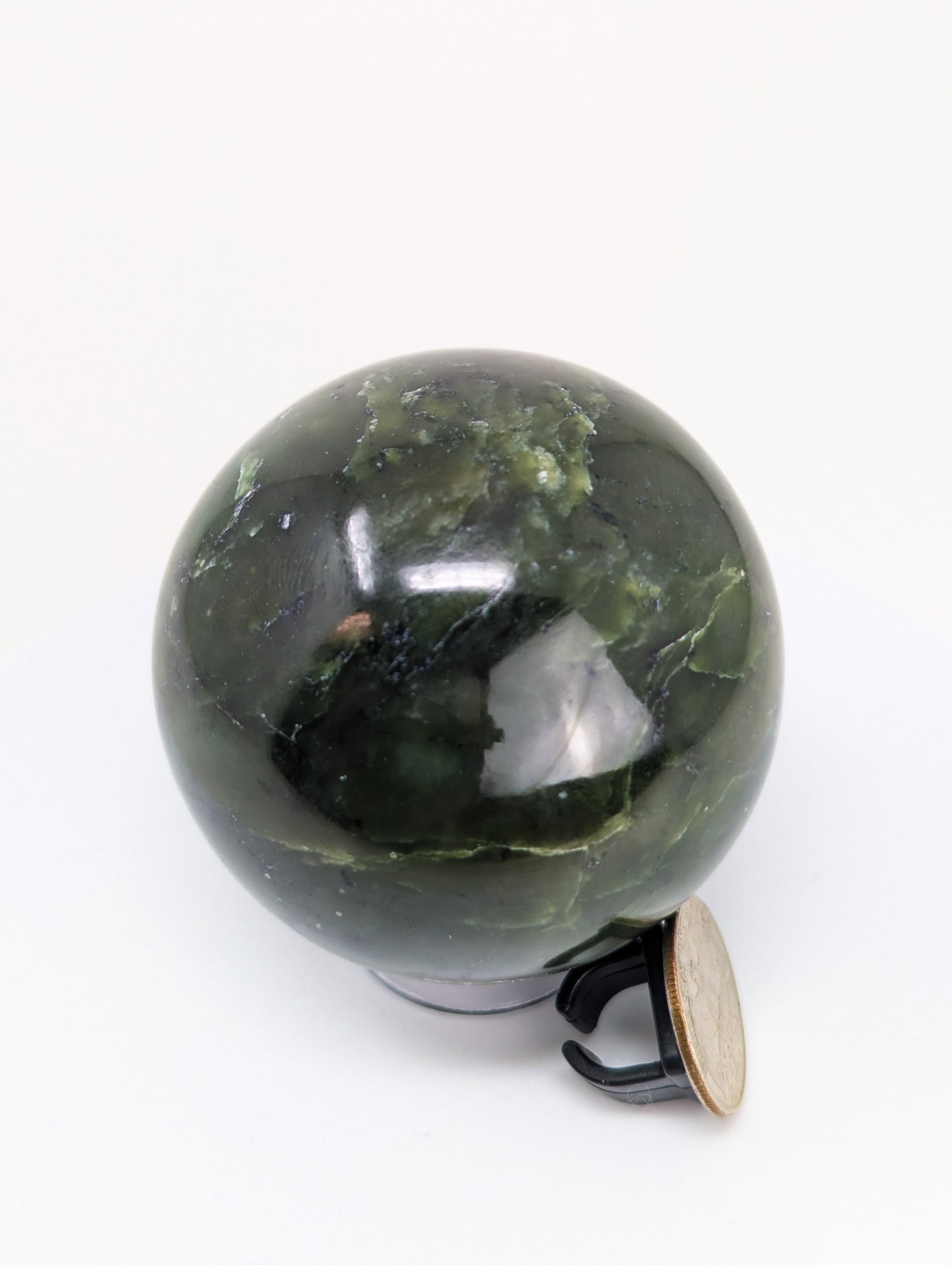 British Columbia Nephrite - Sphere - B Grade - 1pc - 481g