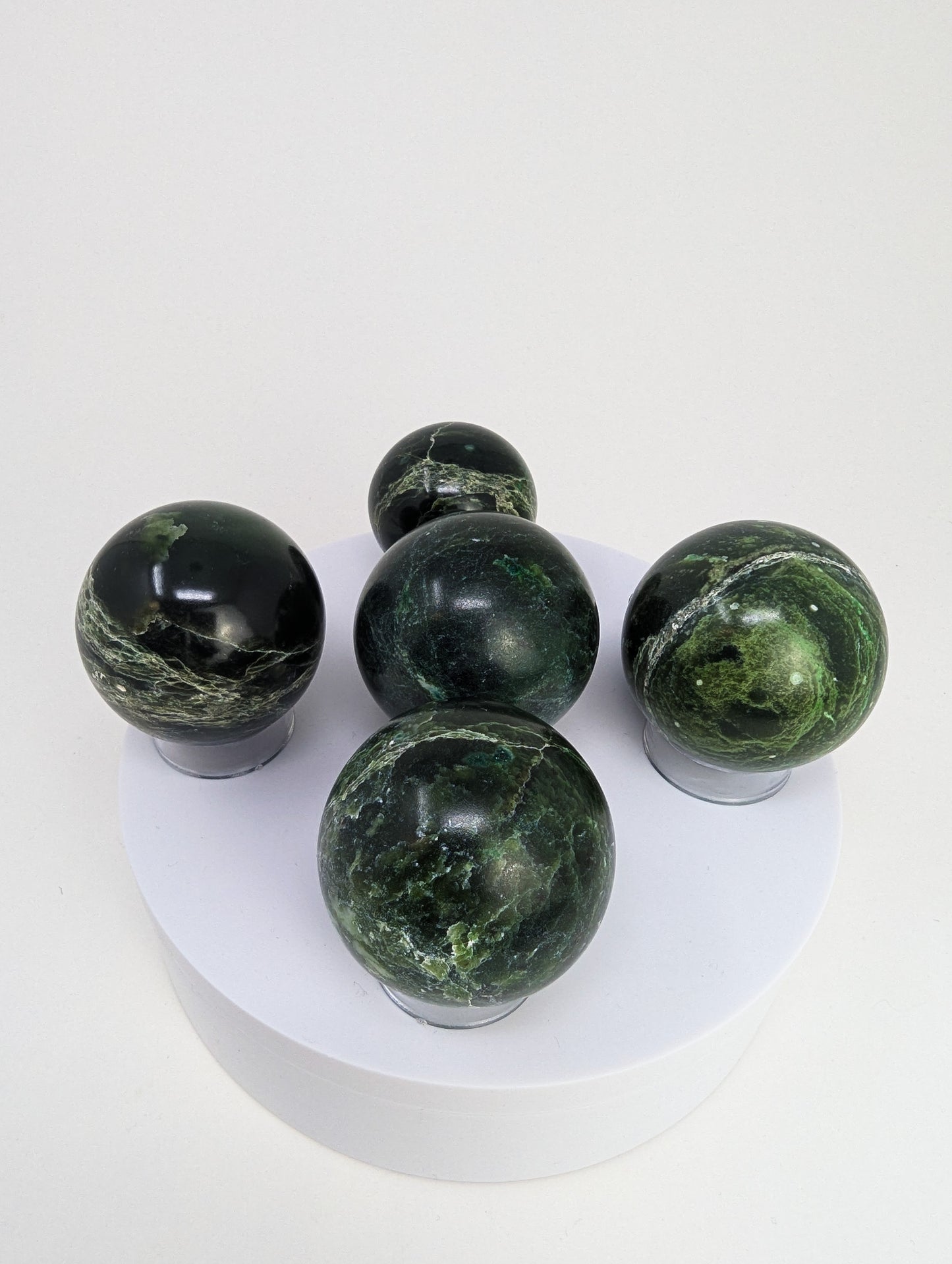 British Columbia Nephrite - Sphere - C Grade - 5pc - 905g