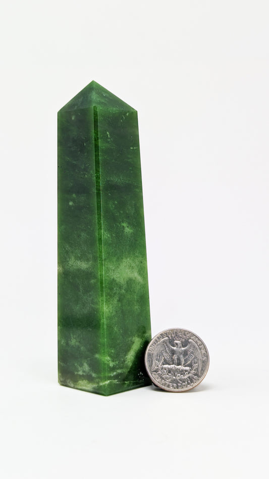 British Columbia Nephrite - Obelisk - AA Grade - 1pc - 203g