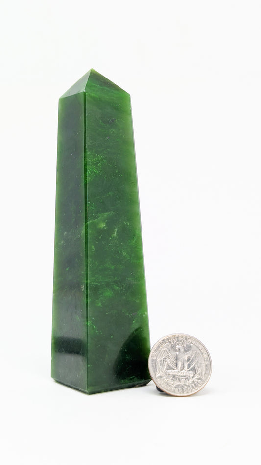 British Columbia Nephrite - Obelisk - AA Grade - 1pc - 252g