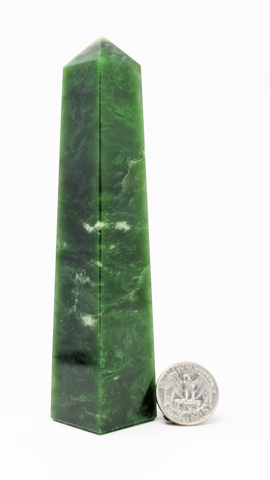 British Columbia Nephrite - Obelisk - AA Grade - 1pc - 279g