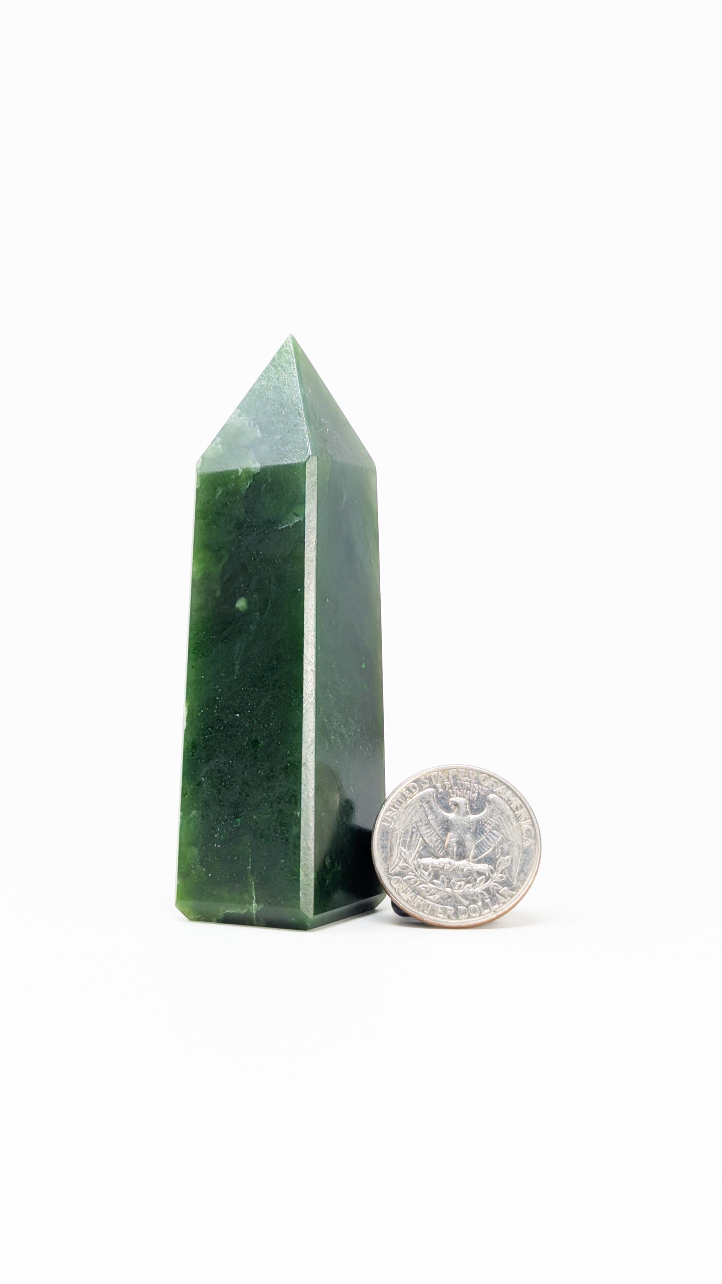 British Columbia Nephrite - Obelisk - A Grade - 1pc - 103g