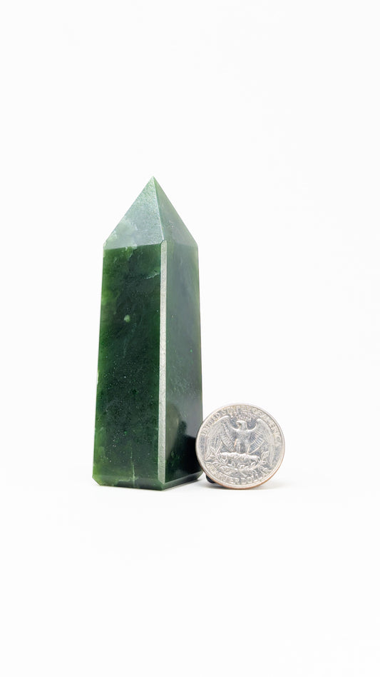 British Columbia Nephrite - Obelisk - A Grade - 1pc - 103g