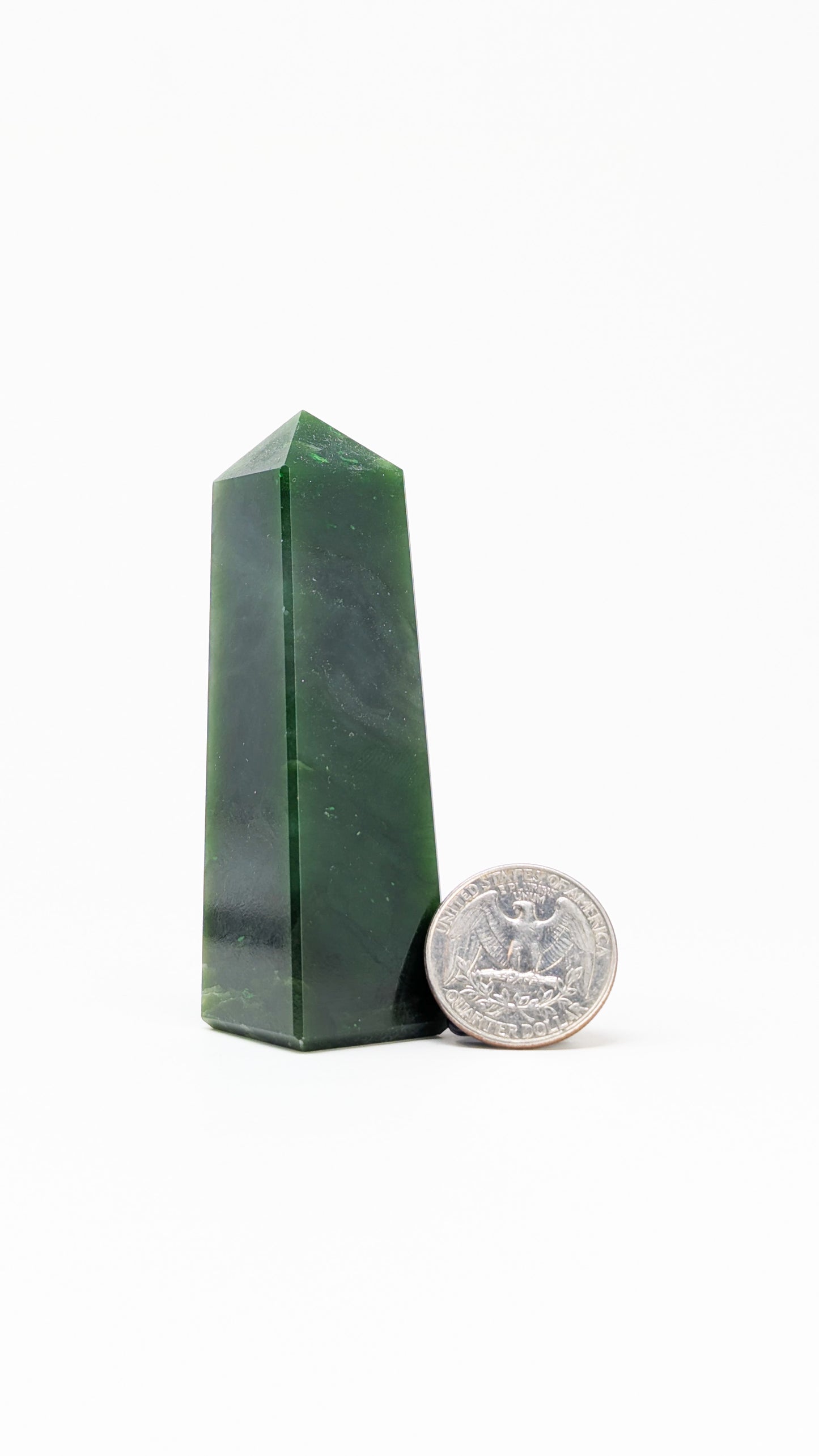 British Columbia Nephrite - Obelisk - A Grade - 1pc - 104g