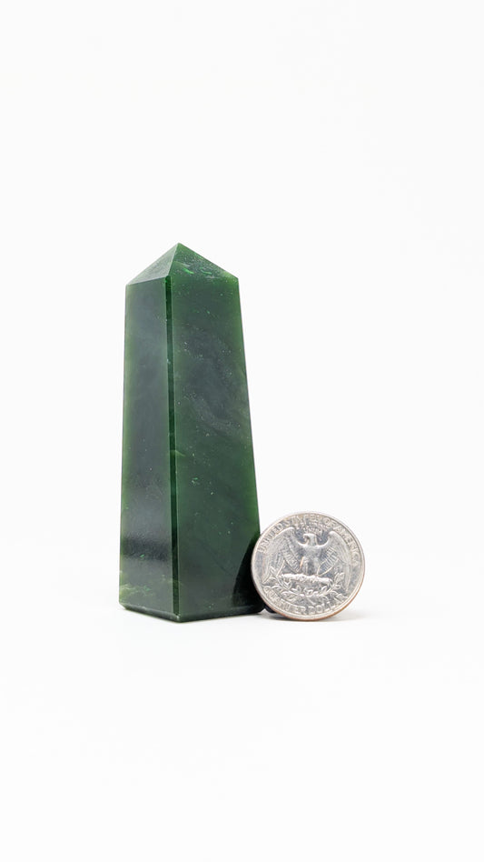 British Columbia Nephrite - Obelisk - A Grade - 1pc - 104g