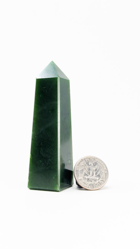 British Columbia Nephrite - Obelisk - A Grade - 1pc - 112g