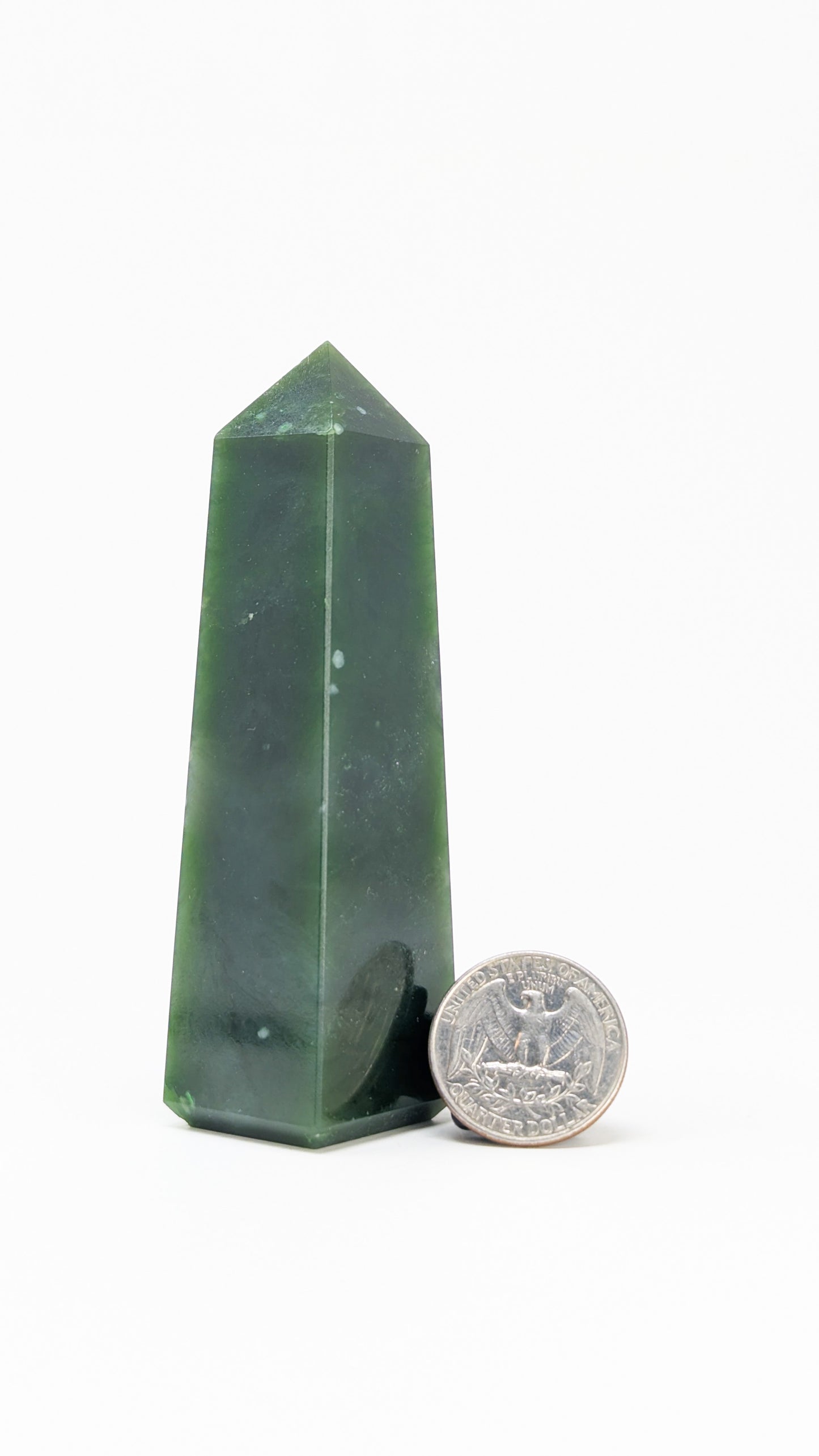 British Columbia Nephrite - Obelisk - A Grade - 1pc - 144g