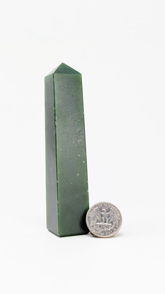 British Columbia Nephrite - Obelisk - A Grade - 1pc - 161g