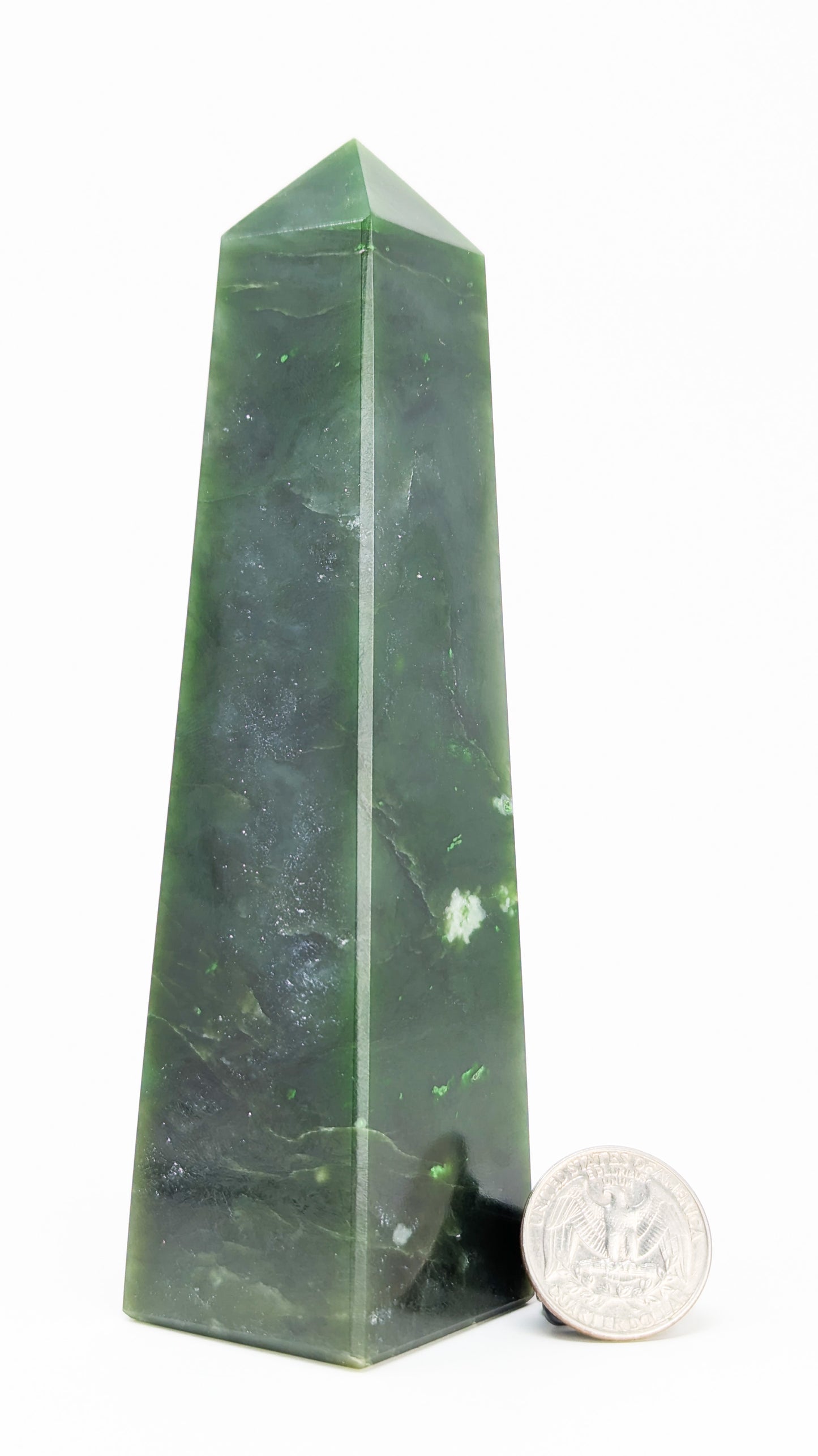 British Columbia Nephrite - Obelisk - A Grade - 1pc - 456g