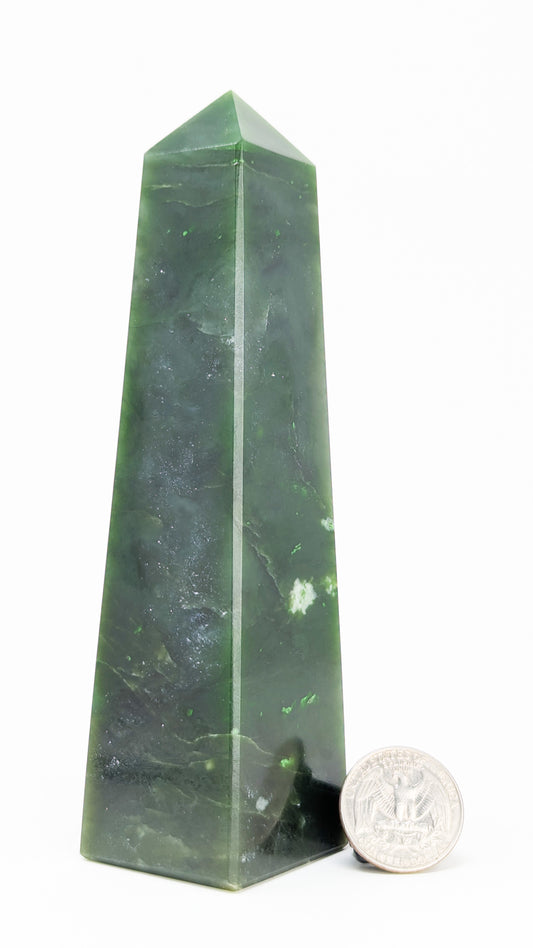British Columbia Nephrite - Obelisk - A Grade - 1pc - 456g