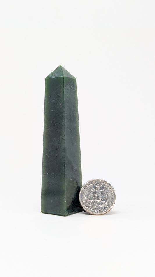 British Columbia Nephrite - Obelisk - A Grade - 1pc - 93g