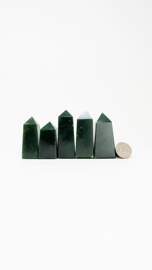 British Columbia Nephrite - Obelisk - A Grade - 5pc - 460g