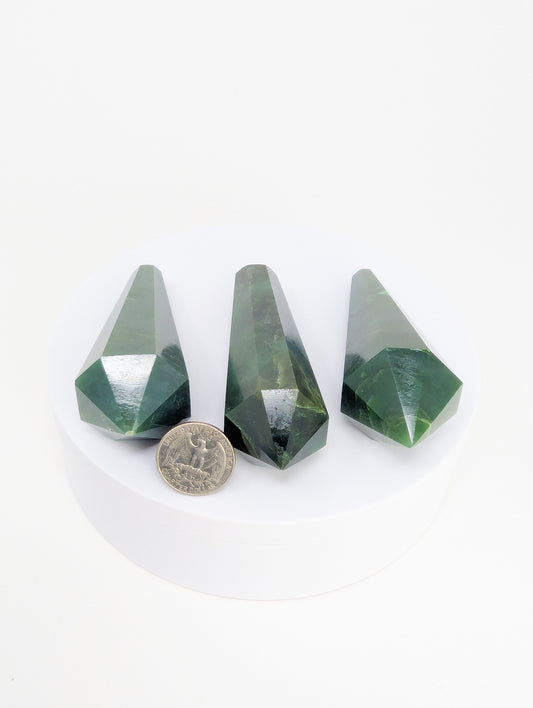 British Columbia Nephrite - Vogel - B+ Grade - 3pc - 414g