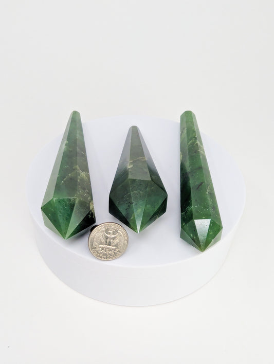 British Columbia Nephrite - Vogel - B+ Grade - 3pc - 447g