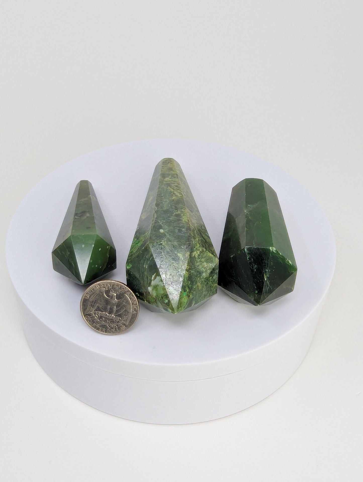 British Columbia Nephrite - Vogel - C Grade - 3pc - 369g