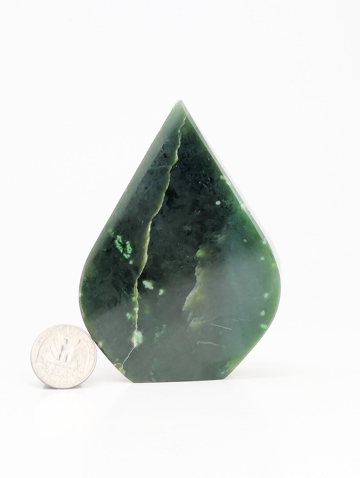 British Columbia Nephrite - Flame - B+ Grade - 1pc - 370g