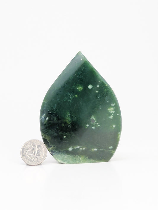 British Columbia Nephrite - Flame - B+ Grade - 1pc - 417g